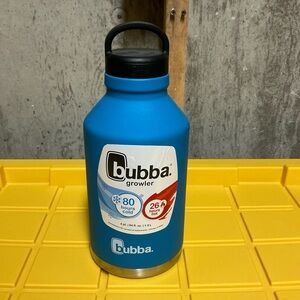 bubba 64oz Stainless Steel Growler Blue Insulated Wide Mouth with Handle & Lid